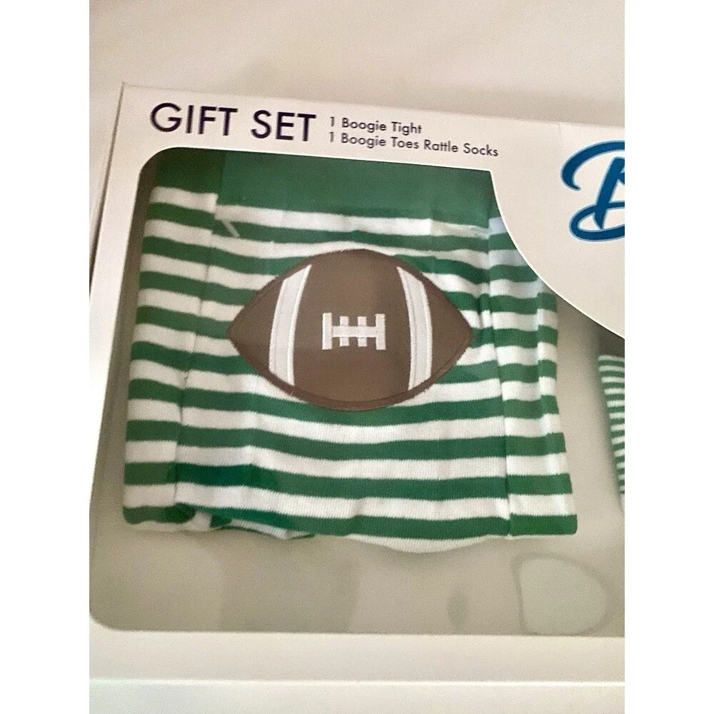 New Boogie Toes Football Tights and Rattle Baby Socks Piero Liventi Gift Set